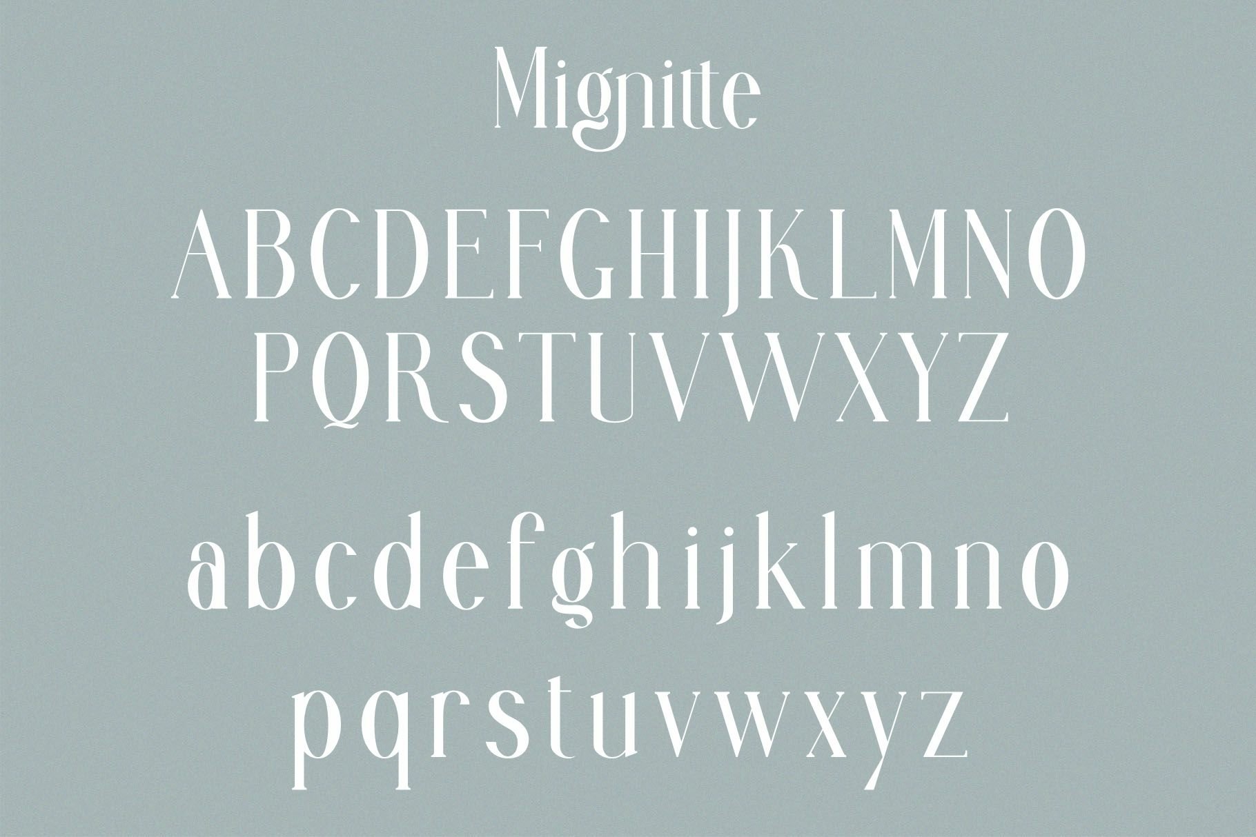 Mignitte & Houdient Font-2
