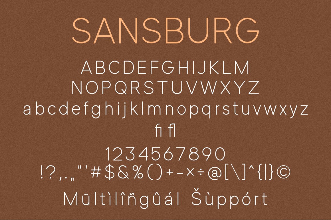 Sansburg Font-2