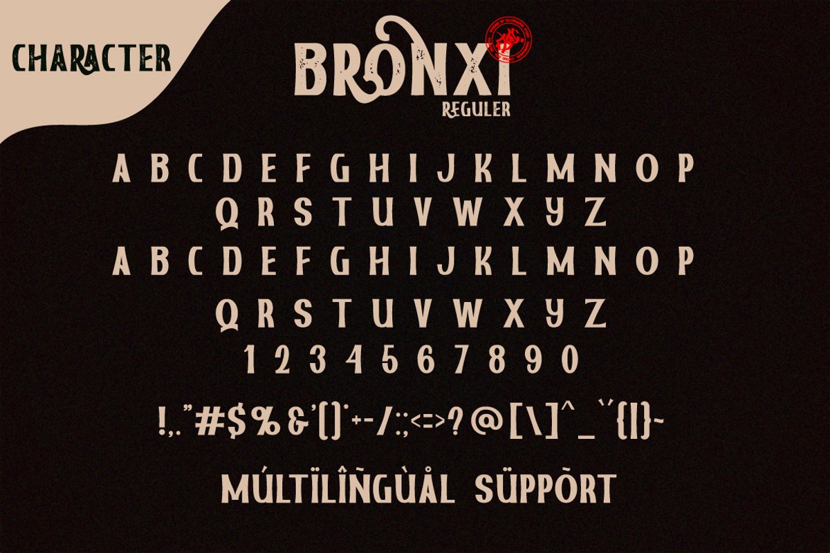 Familia de fuentes Bronxi Vintage Sans-3