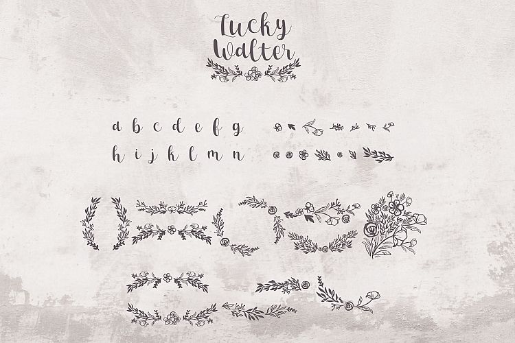 Lucky walter font-3