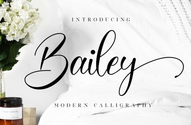 Fuente de caligrafía moderna Bailey