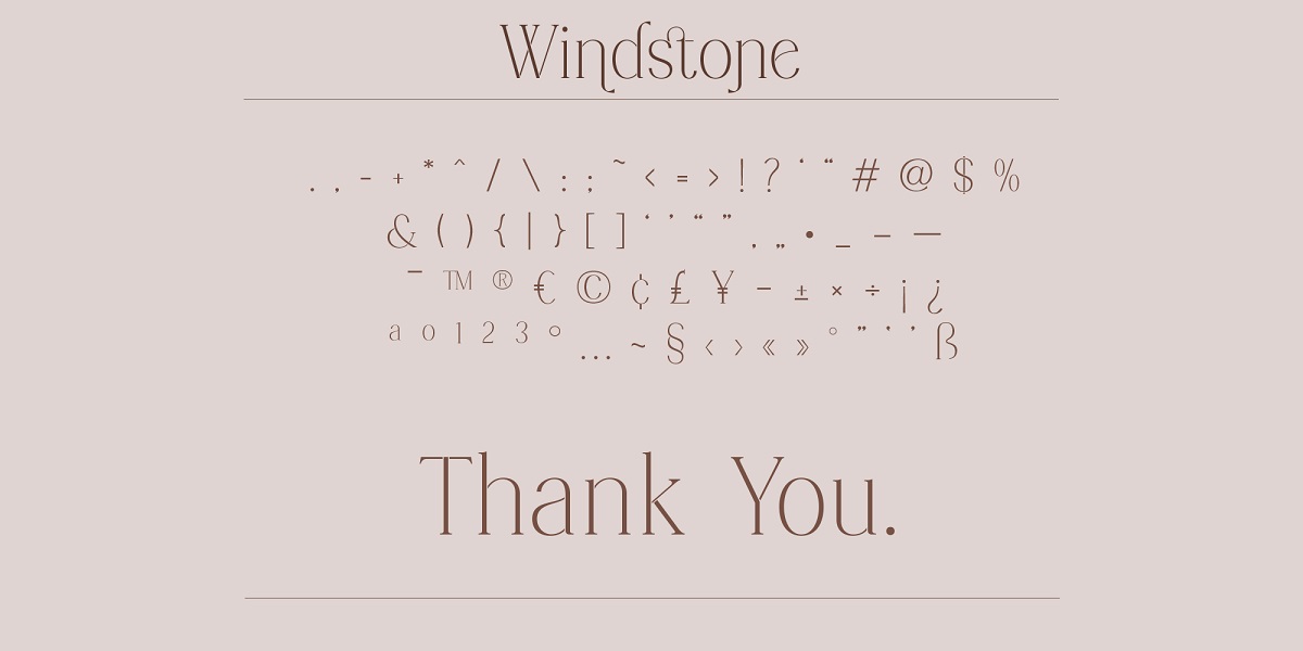 Fuente Windstone Serif-3