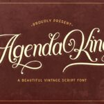 Agenda King Calligraphy Vintage Script