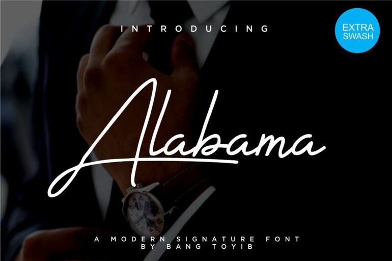 Fuente de la firma de Alabama