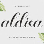 Aldira Calligraphy Script