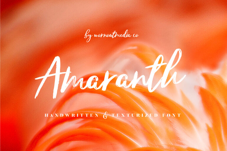 amaranth-trendy-brush-script-fuente