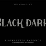 Black Dark Blackletter Display