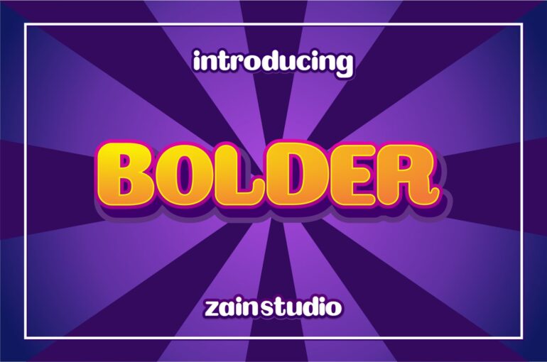 Bolder Bold Display Font-1