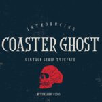 Coaster Ghost Vintage Serif