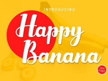 Fuente de plátano feliz