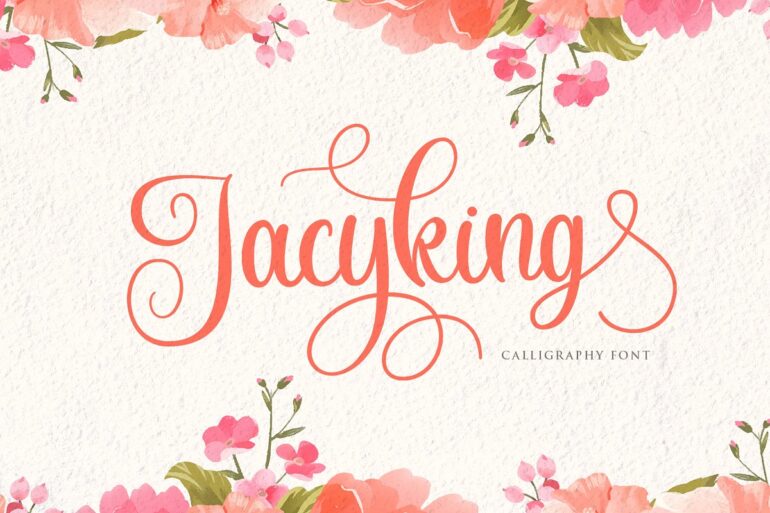 Jacyking Lovely Calligraphy Script Font-1