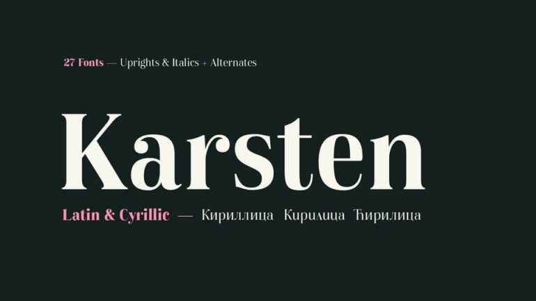 Familia tipográfica Karsten