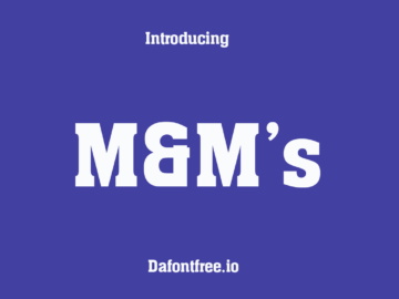 Fuente del logotipo de M&M gratis