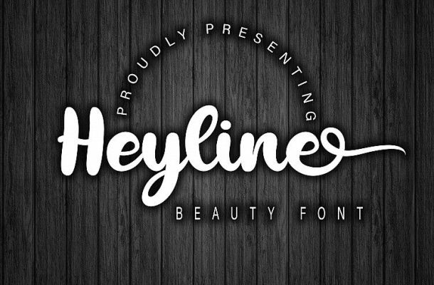 Fuente Heyline Bold Script
