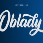 Oblady Bold Script