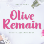 Olive Remain Bold Script