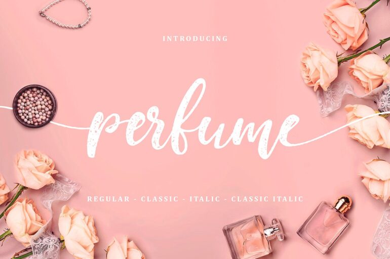 perfume-classic-demo-version-font-creado-en-2017-por-fontsgood