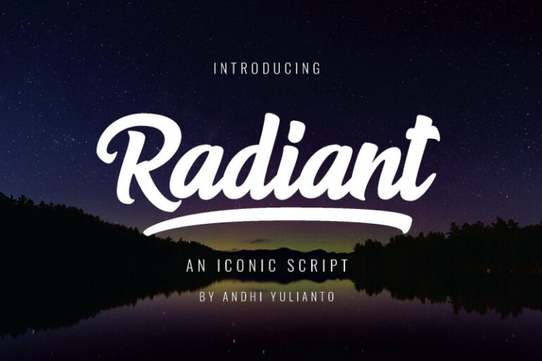 Fuente Radiant Bold Script