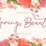 Spring Beauty Calligraphy